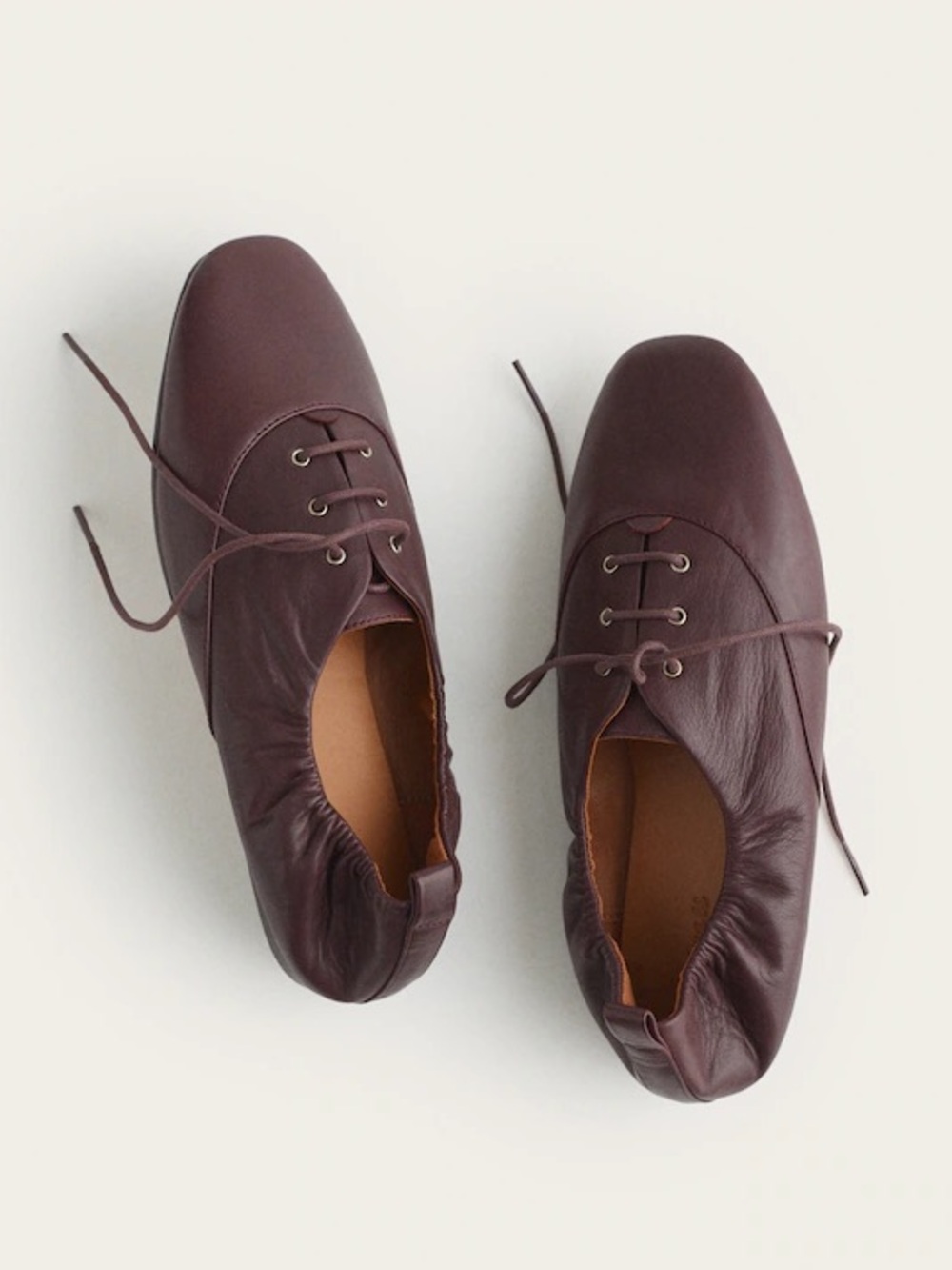 Madewell Greta Lace Up Oxford in Oxblood size 7M NIB
